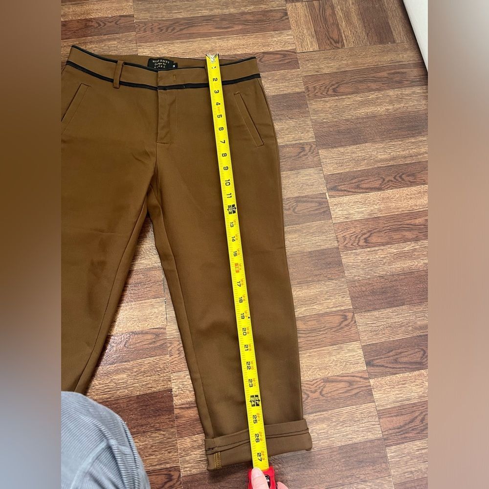 MISS DAISY Design by KOREA Brown Cropped Pants Size M Office Academia Basics - Picture 11 of 11